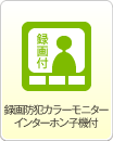 録画・防犯カラーモニターインターホン子機付